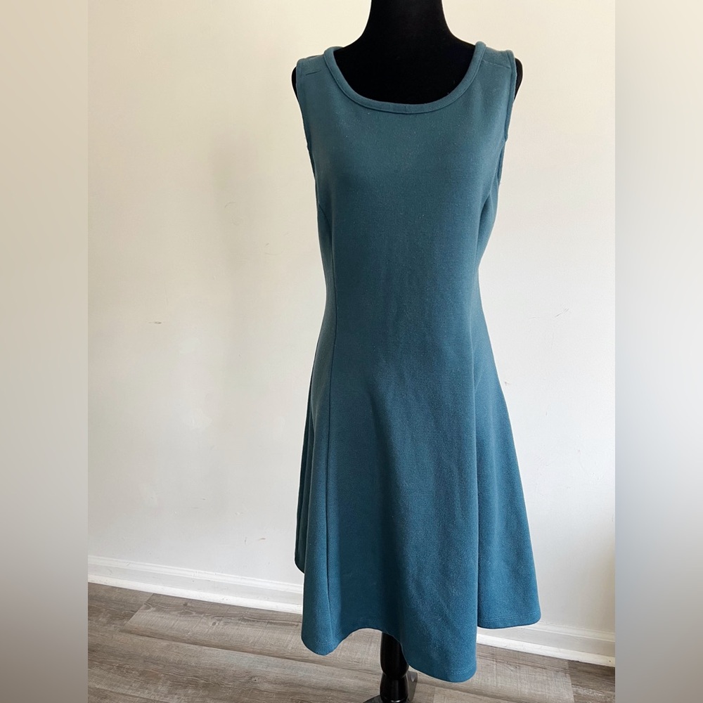 Old Navy Sleeveless Fit & Flare Knit Dress in Teal